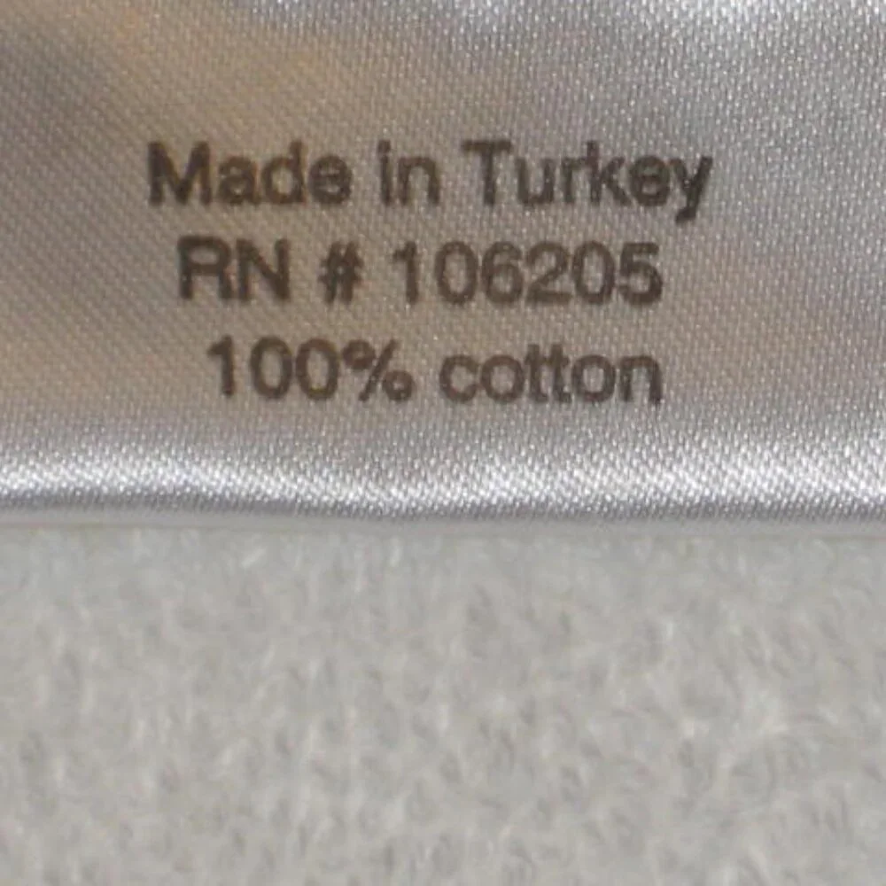 NWT Sundance Catalog White Cotton Washcloth Bath Original Package Made in Turkey